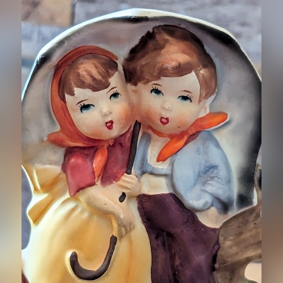 Retro 1970 Sankyo " Raindrops Keep Falling on My Head" Music Kids With Umbrella - Picture 9 of 10